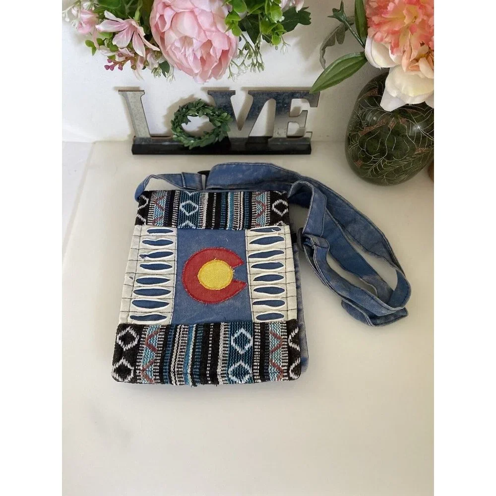 Rising‎ International Hippie Boho Bag Crossbody Handcrafted Made In Nepal 10